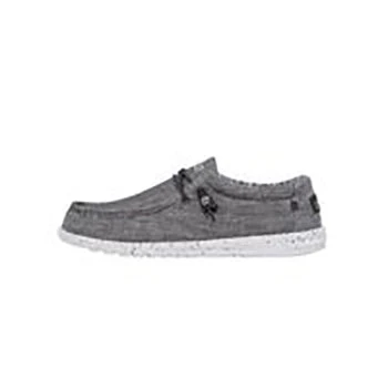 Heydude Hey Dude Men's Wally Chambray Castlerock Shoes 1 Heydude Hey Dude Men's Wally Chambray Castlerock Shoes