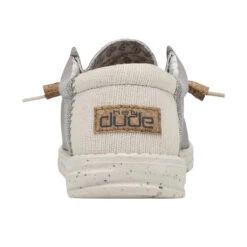 Wally Break Stitch - Grey 10 Wally Break Stitch - Grey -Shoe Trend Shop 110793297 WALLY LINEN NATURAL GREY LEFT 5