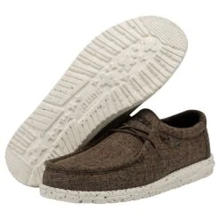 Wally Linen - Dark Brown 8 Wally Linen - Dark Brown -Shoe Trend Shop 112471628 WALLY ECO LINEN DARK BROWN LEFT 3
