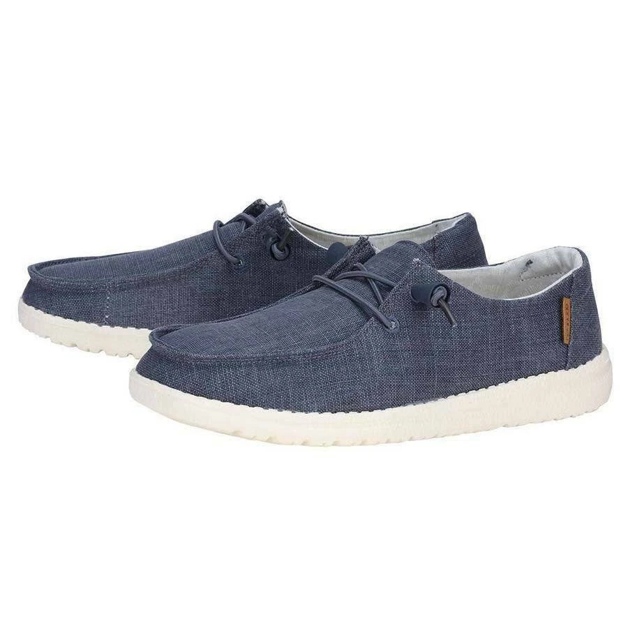 Heydude Hey Dude Chambray Navy & White Wendy Shoes 1 Heydude Hey Dude Chambray Navy & White Wendy Shoes