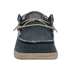 Heydude Hey Dude Men's Wally Braided Blue Night -Shoe Trend Shop 40003 4NM WALLBRAIDED BLUENIGHT RIGHTFRONT