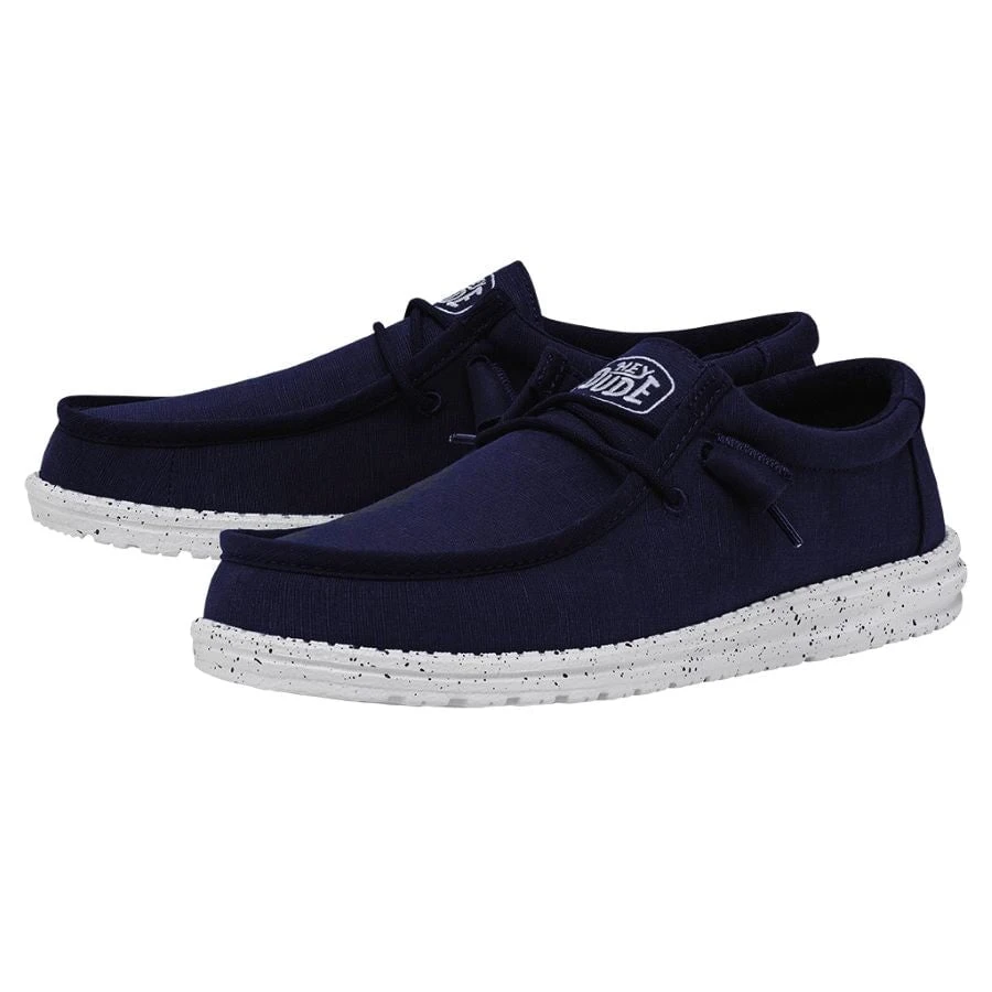 Wally Slub Canvas - Navy 2 Wally Slub Canvas - Navy - Image 2