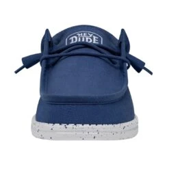 Wally Slub Canvas - True Blue 9 Wally Slub Canvas - True Blue -Shoe Trend Shop 40009 428 WALLYSLUBCANVAS TRUEBLUE LEFTFRONT