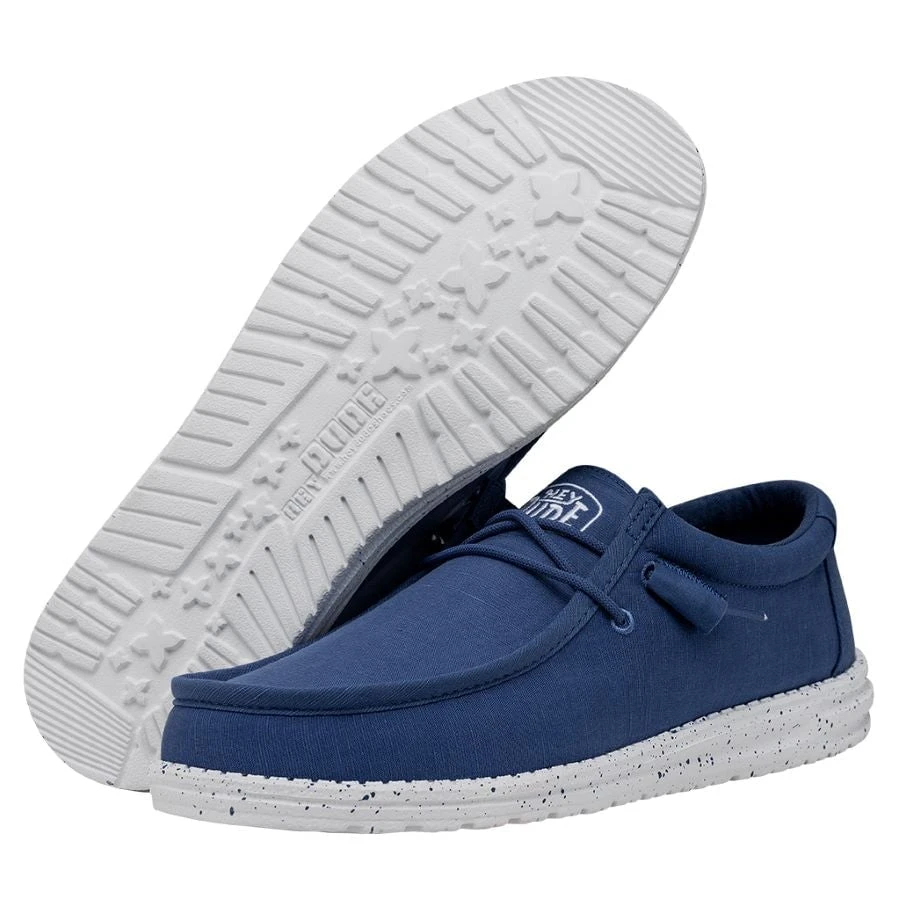 Wally Slub Canvas - True Blue 3 Wally Slub Canvas - True Blue - Image 3