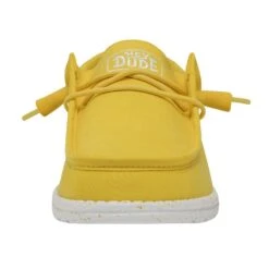 Wally Slub Canvas - Empire Yellow -Shoe Trend Shop 40009 76I WALLYSLUBCANVAS EMPIREYELLOW LEFTFRONT