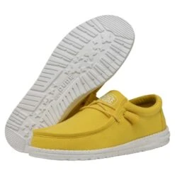Wally Slub Canvas - Empire Yellow -Shoe Trend Shop 40009 76I WALLYSLUBCANVAS EMPIREYELLOW PAIRBOTTOM