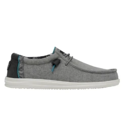 Heydude HEY DUDE WALLY H20 GRAPHITE -Shoe Trend Shop 40013 014 WALLYH2O GRAPHITE RIGHTSIDE