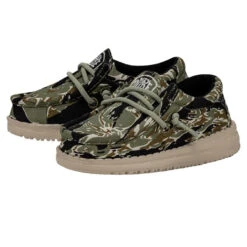 Shoe Trend Shop -Shoe Trend Shop 40027 9CJ WALLYTODDLERCAMOUFLAGE TIGERSTRIPECAMO PAIRSIDE