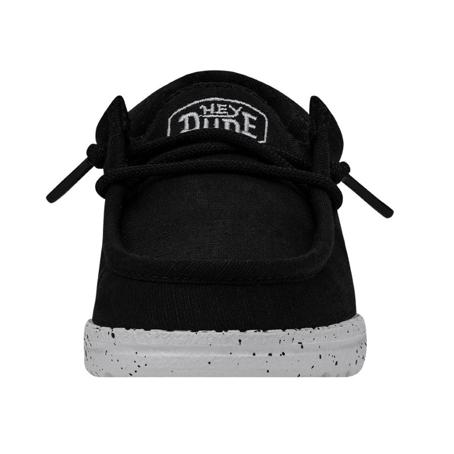 Wally Toddler Slub Canvas - Black 5 Wally Toddler Slub Canvas - Black - Image 5