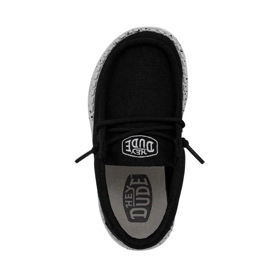 Wally Toddler Slub Canvas - Black 3 Wally Toddler Slub Canvas - Black - Image 3