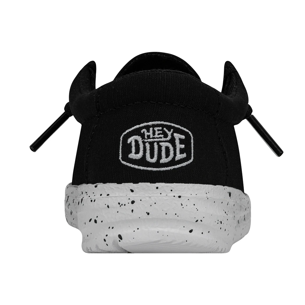Heydude Hey Dude Wally Toddler Slub Canvas Black 8 Heydude Hey Dude Wally Toddler Slub Canvas Black - Image 8
