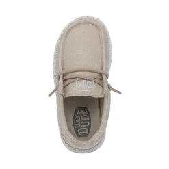 Wally Toddler Slub Canvas - Natural 11 Wally Toddler Slub Canvas - Natural -Shoe Trend Shop 40029 106 WALLYTODDLERSLUBCANVAS NATURAL LEFTTOP