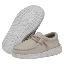 Wally Toddler Slub Canvas - Natural 8 Wally Toddler Slub Canvas - Natural -Shoe Trend Shop 40029 106 WALLYTODDLERSLUBCANVAS NATURAL PAIRBOTTOM