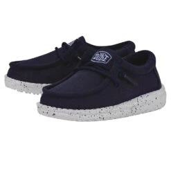Shoe Trend Shop -Shoe Trend Shop 40029 410 WALLYTODDLERSLUBCANVAS NAVY PAIRSIDE
