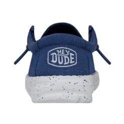 Wally Toddler Slub Canvas - True Blue 10 Wally Toddler Slub Canvas - True Blue -Shoe Trend Shop 40029 428 WALLYTODDLERSLUBCANVAS TRUEBLUE LEFTBACK