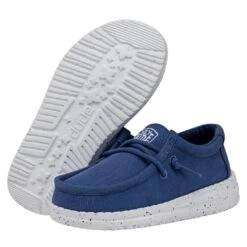 Wally Toddler Slub Canvas - True Blue 8 Wally Toddler Slub Canvas - True Blue -Shoe Trend Shop 40029 428 WALLYTODDLERSLUBCANVAS TRUEBLUE PAIRBOTTOM