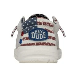 Wally Toddler Patriotic - Off White Patriotic -Shoe Trend Shop 40031 1K1 WALLYTODDLERPATRIOTIC OFFWHITEPATRIOTIC LEFTBACK