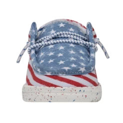 Heydude Hey Dude Wally Toddler Patriotic Stars & Stripes -Shoe Trend Shop 40031 9C8 WALLYTODDLERPATRIOTIC STARSANDSTRIPES RIGHTFRONT