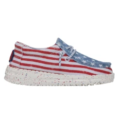 Heydude Hey Dude Wally Toddler Patriotic Stars & Stripes -Shoe Trend Shop 40031 9C8 WALLYTODDLERPATRIOTIC STARSANDSTRIPES RIGHTSIDE