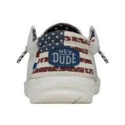Wally Youth - Off White Patriotic 10 Wally Youth - Off White Patriotic -Shoe Trend Shop 40040 1K1 WALLYYOUTH OFFWHITEPATRIOTIC LEFTBACK
