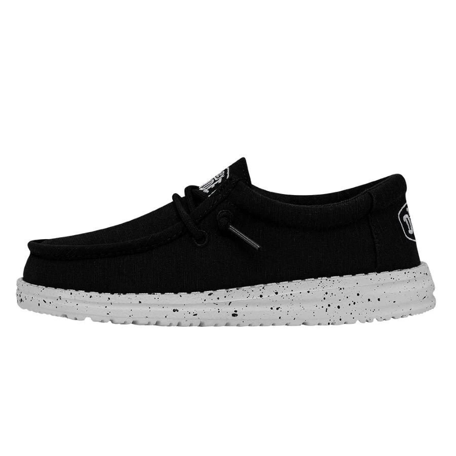 Wally Youth Slub Canvas - Black 1 Wally Youth Slub Canvas - Black