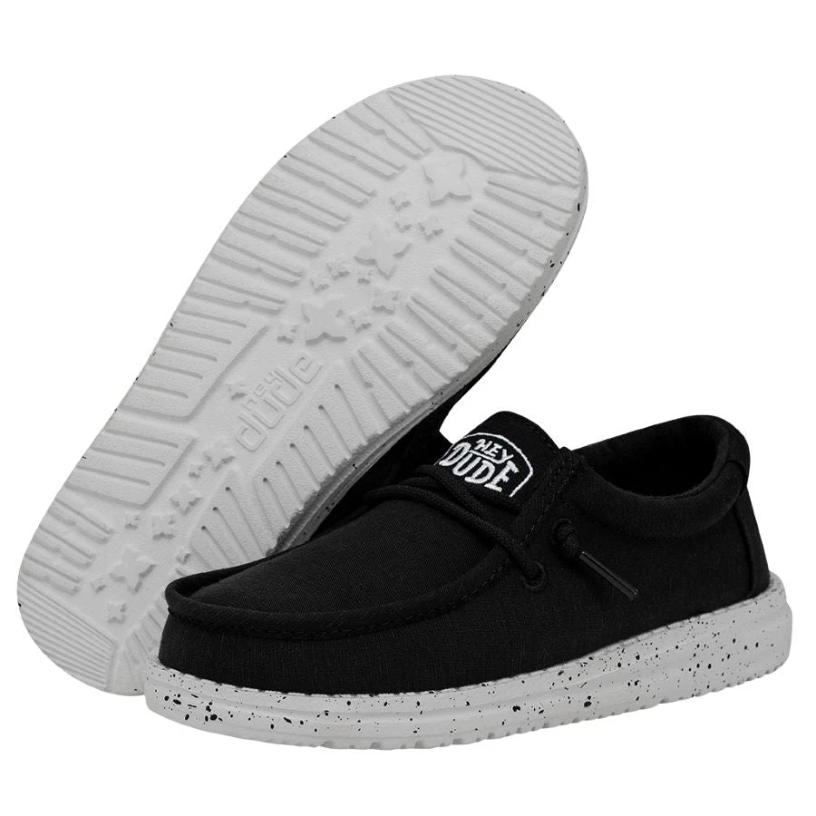 Wally Youth Slub Canvas - Black 3 Wally Youth Slub Canvas - Black - Image 3