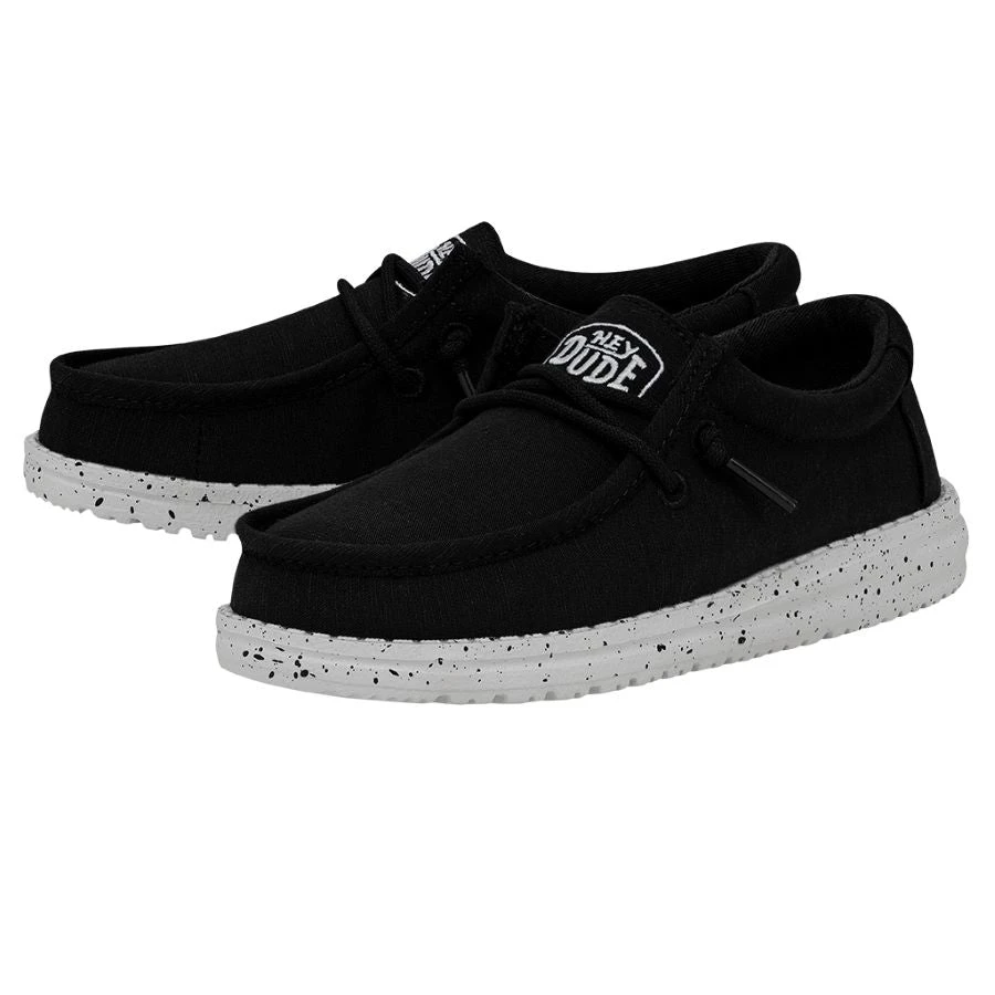Wally Youth Slub Canvas - Black 2 Wally Youth Slub Canvas - Black - Image 2
