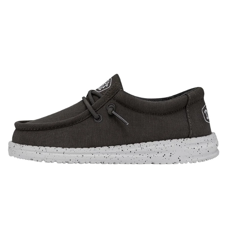 Wally Youth Slub Canvas - Dark Grey 1 Wally Youth Slub Canvas - Dark Grey