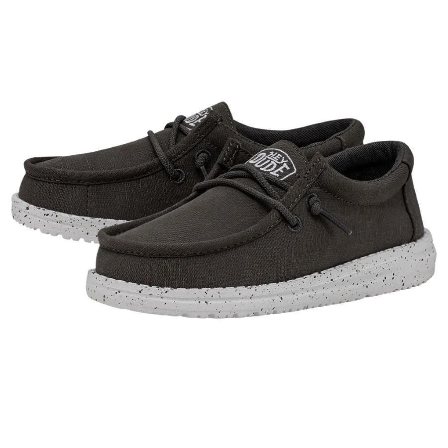 Wally Youth Slub Canvas - Dark Grey 2 Wally Youth Slub Canvas - Dark Grey - Image 2