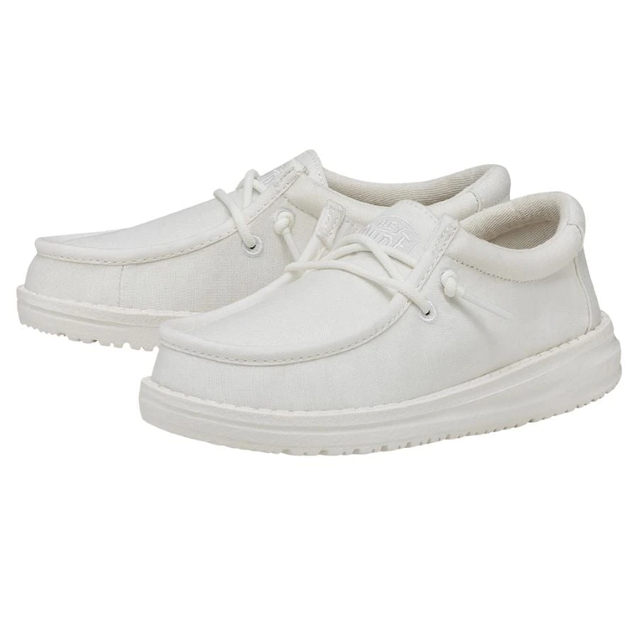 Wally Youth Slub Canvas - White 2 Wally Youth Slub Canvas - White - Image 2