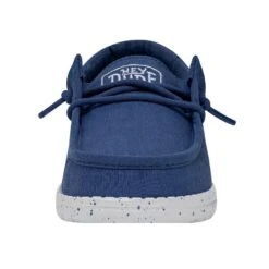 Wally Youth Slub Canvas - True Blue 9 Wally Youth Slub Canvas - True Blue -Shoe Trend Shop 40044 428 WALLYYOUTHSLUBCANVAS TRUEBLUE LEFTFRONT