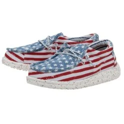 Best Seller -Shoe Trend Shop 40046 9C8 WALLYYOUTHPATRIOTIC STARSANDSTRIPES PAIRSIDE
