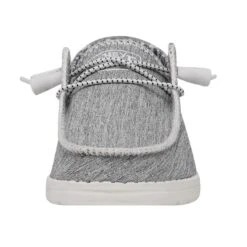 Wendy Boho Stitch - White Melange 9 Wendy Boho Stitch - White Melange -Shoe Trend Shop 40057 1JD WENDYBOHOSTITCH WHITEMELANGE LEFTFRONT