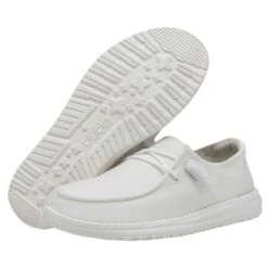 Wendy Slub Canvas - White -Shoe Trend Shop 40063 100 WENDY SLUB CANVAS WHITE LEFT 3