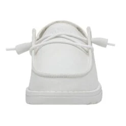 Wendy Slub Canvas - White -Shoe Trend Shop 40063 100 WENDY SLUB CANVAS WHITE LEFT 4