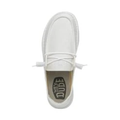Wendy Slub Canvas - White -Shoe Trend Shop 40063 100 WENDY SLUB CANVAS WHITE LEFT 6