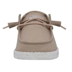 Wendy Slub Canvas - Tan -Shoe Trend Shop 40063 265 WENDYSLUBCANVAS TAN LEFTFRONT