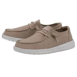 Shoe Trend Shop -Shoe Trend Shop 40063 265 WENDYSLUBCANVAS TAN PAIRSIDE