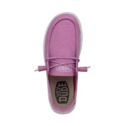 Wendy Slub Canvas - Violet -Shoe Trend Shop 40063 508 WENDYSLUBCANVAS VIOLET LEFTTOP