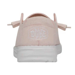 Wendy Slub Canvas - Pink -Shoe Trend Shop 40063 680 WENDYSLUBCANVAS PINK LEFTBACK