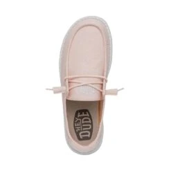 Wendy Slub Canvas - Pink -Shoe Trend Shop 40063 680 WENDYSLUBCANVAS PINK LEFTTOP