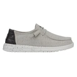 Heydude Hey Dude Wendy Woven Light Grey -Shoe Trend Shop 40098 007 WENDYWOVEN LIGHTGREY RIGHTSIDE