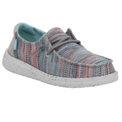 Heydude Hey Dude Youth Wendy Sunset Pink 11 Heydude Hey Dude Youth Wendy Sunset Pink -Shoe Trend Shop 40111 9C9 WENDYYOUTHSTRETCH SUNSETPINK RIGHTANGLE