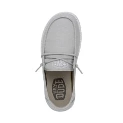 Wendy Youth Slub Canvas - Light Grey 11 Wendy Youth Slub Canvas - Light Grey -Shoe Trend Shop 40143 007 WENDYYOUTHSLUBCANVAS LIGHTGREY LEFTTOP