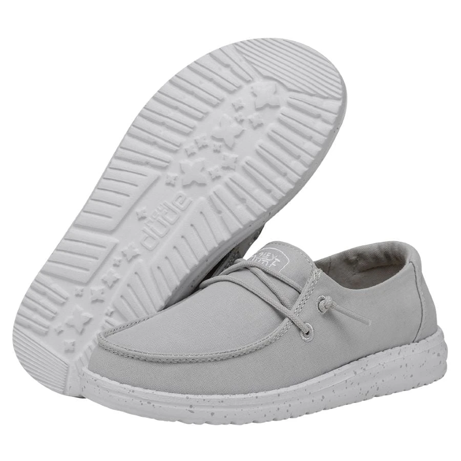 Wendy Youth Slub Canvas - Light Grey 3 Wendy Youth Slub Canvas - Light Grey - Image 3