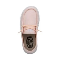 Wendy Youth Slub Canvas - Pink 11 Wendy Youth Slub Canvas - Pink -Shoe Trend Shop 40143 680 WENDY YOUTH SLUB CANVAS PINK LEFT 6