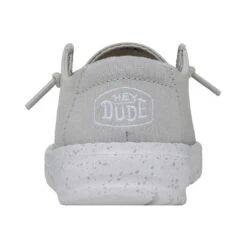 Wendy Toddler Slub Canvas - Light Grey -Shoe Trend Shop 40144 007 WENDYTODDLERSLUBCANVAS LIGHTGREY LEFTBACK