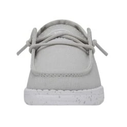 Wendy Toddler Slub Canvas - Light Grey -Shoe Trend Shop 40144 007 WENDYTODDLERSLUBCANVAS LIGHTGREY LEFTFRONT