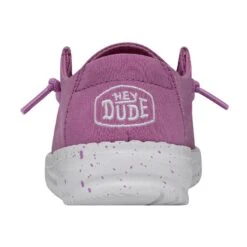 Wendy Toddler Slub Canvas - Violet -Shoe Trend Shop 40144 508 WENDYTODDLERSLUBCANVAS VIOLET LEFTBACK