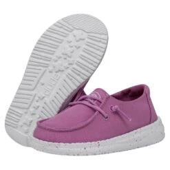 Wendy Toddler Slub Canvas - Violet -Shoe Trend Shop 40144 508 WENDYTODDLERSLUBCANVAS VIOLET PAIRBOTTOM